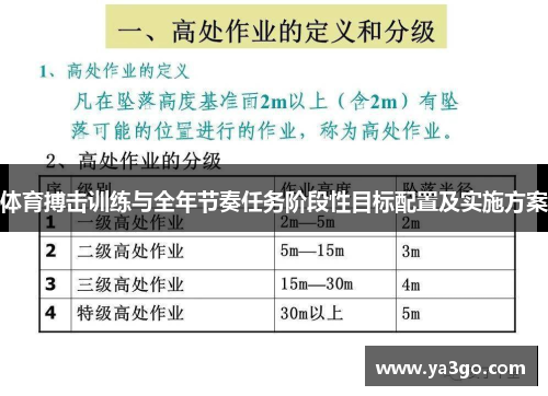 体育搏击训练与全年节奏任务阶段性目标配置及实施方案